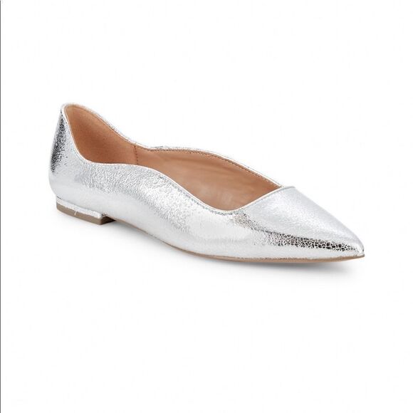 BCBGeneration Nikita Crinkle Metallic Flats - Picture 2 of 5